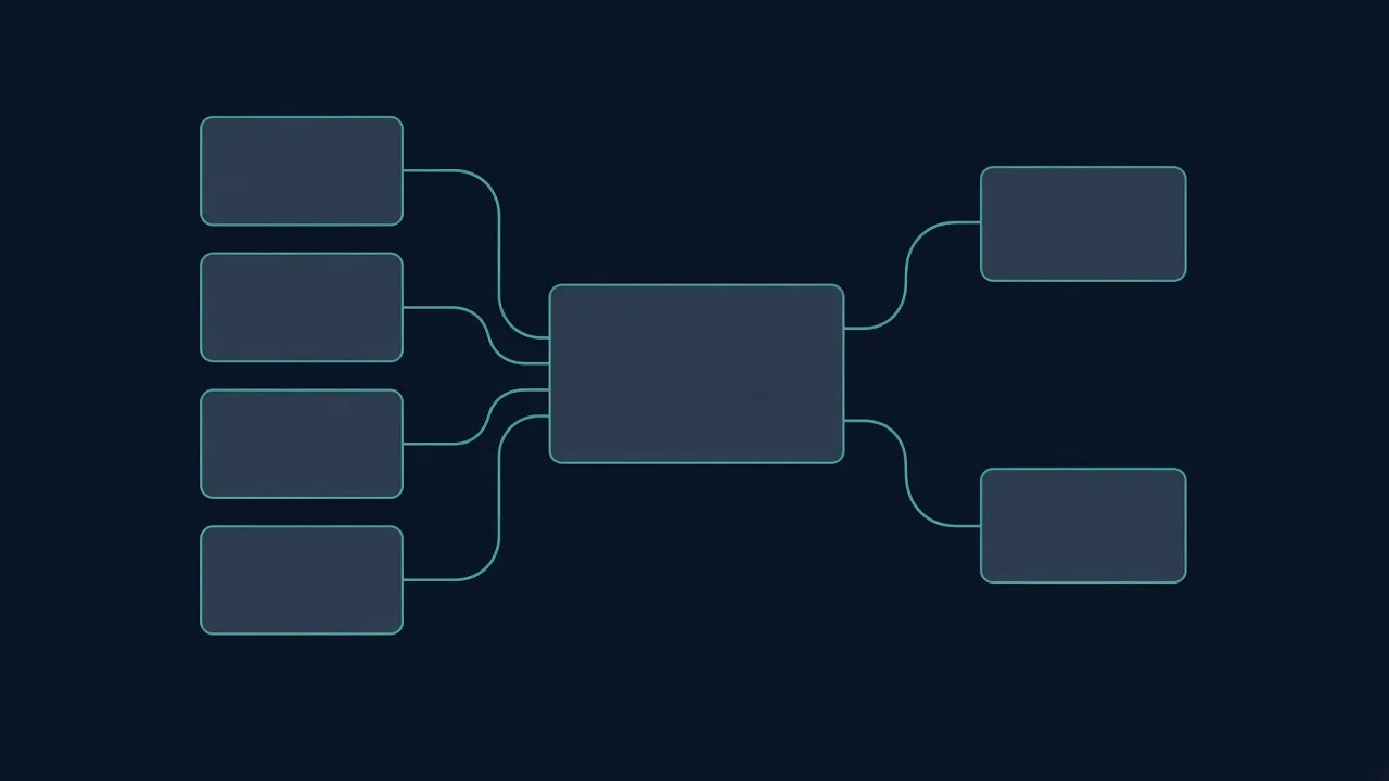 Diagram showing personal data sources feeding a controlled request and retention workflow.